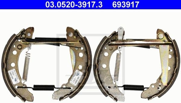 Brake Shoe Set Original ATE TopKit 03.0520-3917.3