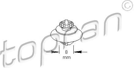 Clip, trim/protection strip 722 744
