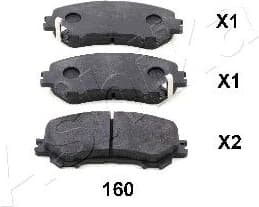 Brake Pad Set, disc brake 50-01-160