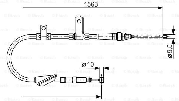 Cable Pull, parking brake 1 987 477 790