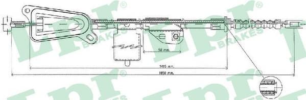 Cable Pull, parking brake C0478B