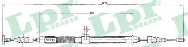 Cable Pull, parking brake C0020B