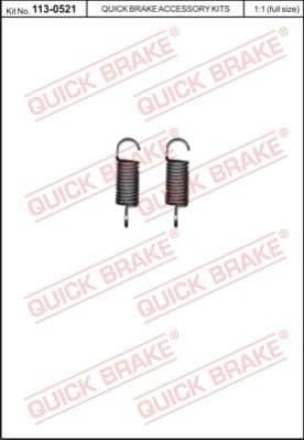 Repair Kit, parking brake lever (brake caliper) 113-0521