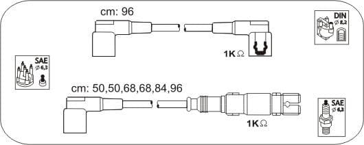 Ignition cable set M4
