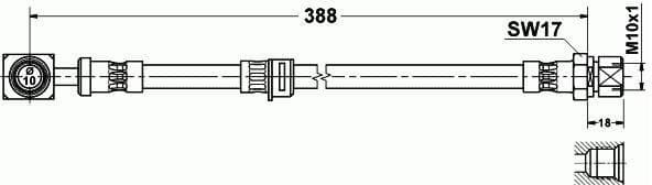 Brake hose front OP21.114