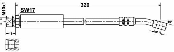 Brake hose front OP21.171