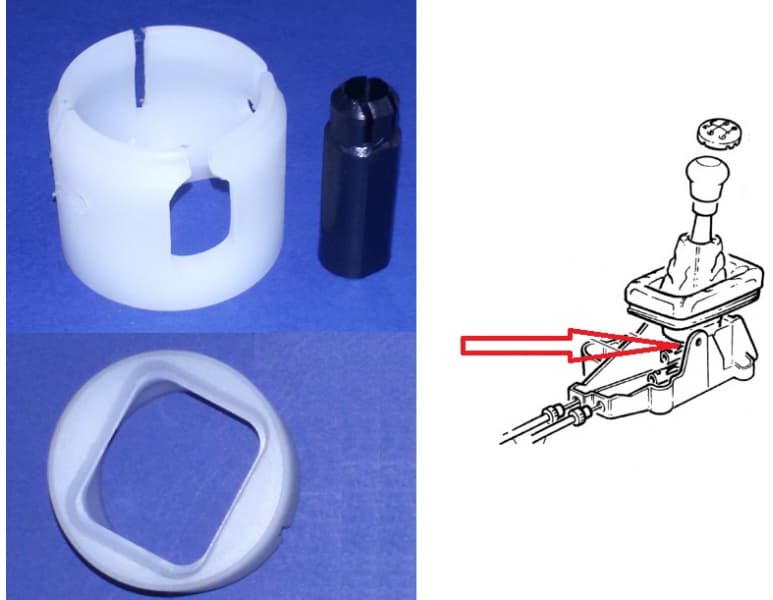 Gear selector bushing OPE01