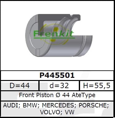 Brake caliper piston rear P445501
