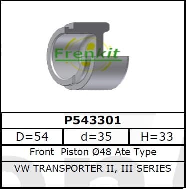 Brake caliper piston front P543301