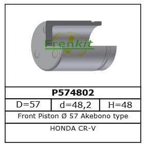 Brake caliper piston front P574802
