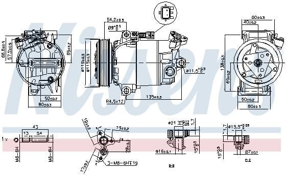 Compressor, air conditioning ** FIRST FIT ** 89608