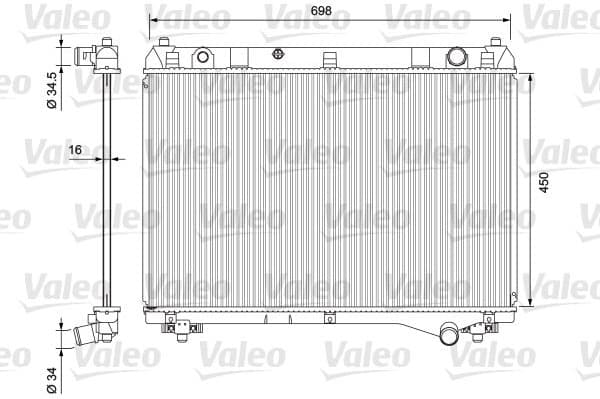 Radiator, engine cooling 701722