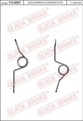 Brake caliper spring 113-0527