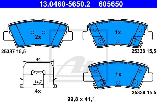 Brake Pad Set, disc brake 13046056502