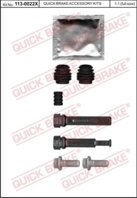 Guide Sleeve Kit, brake caliper 113-0022X