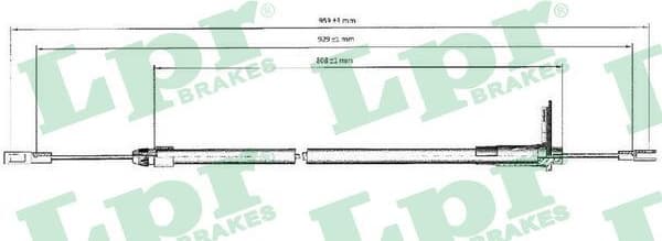 Cable Pull, parking brake C0440B