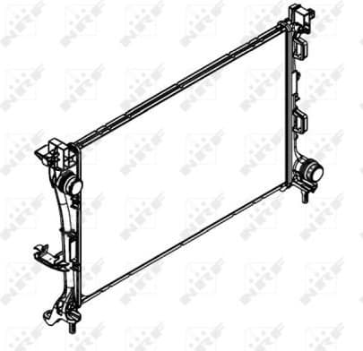 Radiator, engine cooling 58422