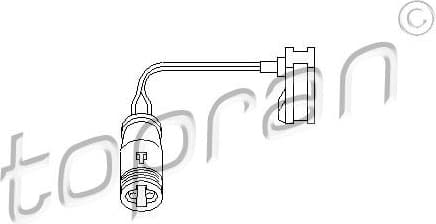 Warning Contact, brake pad wear 112103