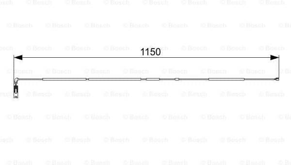 Warning Contact, brake pad wear 1 987 473 004