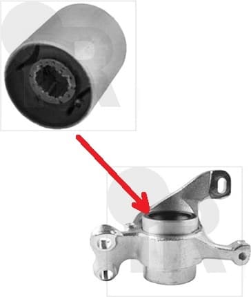 Silentblock front axle 87-12336