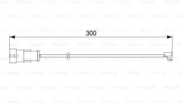 Warning Contact, brake pad wear 1 987 474 573