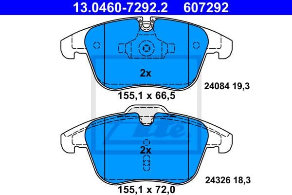 Brake Pad Set, disc brake 13046072922