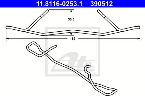 Spring, brake caliper 11811602531
