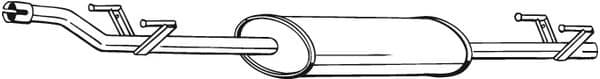 Centre Muffler 288-231