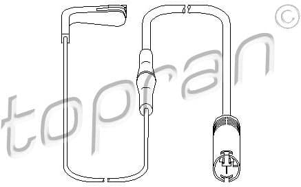 Warning Contact, brake pad wear 500995