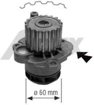 Water Pump, engine cooling 1777