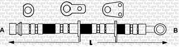 Brake hose front RV21.161