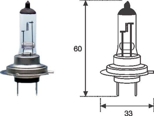 Bulb, spotlight; Bulb, headlight; Bulb, fog light; Bulb 002557100000