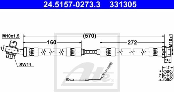 Brake Hose 24515702733