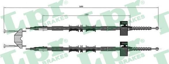 Cable Pull, parking brake C0594B