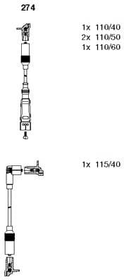 Ignition Cable Kit 274
