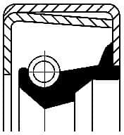 Shaft Seal, wheel hub 01029700B