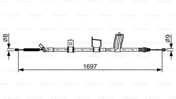 Cable Pull, parking brake 1 987 482 628