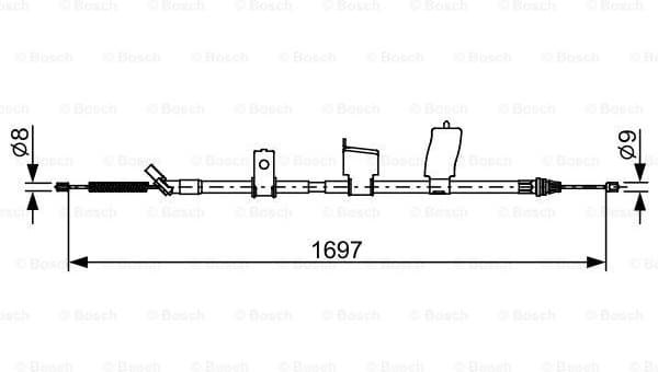 Cable Pull, parking brake 1 987 482 627