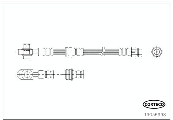 Brake Hose 19036998