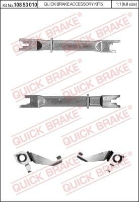 Adjuster Set, drum brake 108 53 010