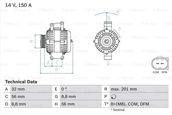 Alternator 0986046300