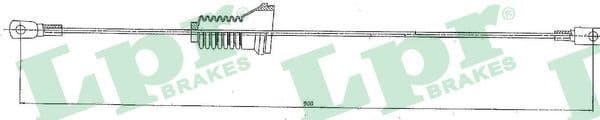Cable Pull, parking brake C0912B