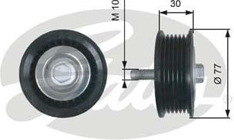 Deflection/Guide Pulley, V-ribbed belt DriveAlign™ T36610