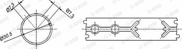 Small End Bushes, connecting rod 553830SEMI