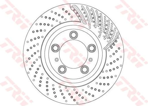 Brake Disc TRW SINGLE DF6721S