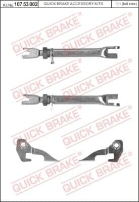 Adjuster Set, drum brake 107 53 002
