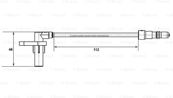 Sensor, wheel speed 0265007439 - image 5