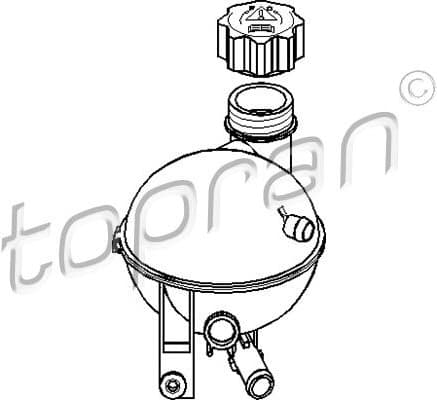 Expansion Tank, coolant 722729
