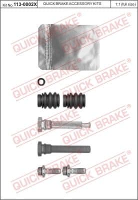 Guide Sleeve Kit, brake caliper 113-0002X