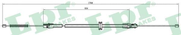 Cable Pull, parking brake C0708B